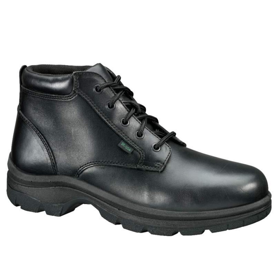 Footwear Thorogood Tactical | Thorogood Women'S Soft Streets Series Plain Toe Chukka Work Boot Black