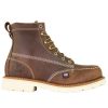 Footwear Thorogood Steel Toe | Thorogood Mens American Heritage 6" Steel Toe Moc Toe Work Boot Brown