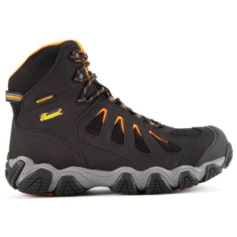 Footwear Thorogood Non-Steel Safety Toe | Thorogood Mens Crosstrex Series 6" Composite Toe Waterproof Hiker Black