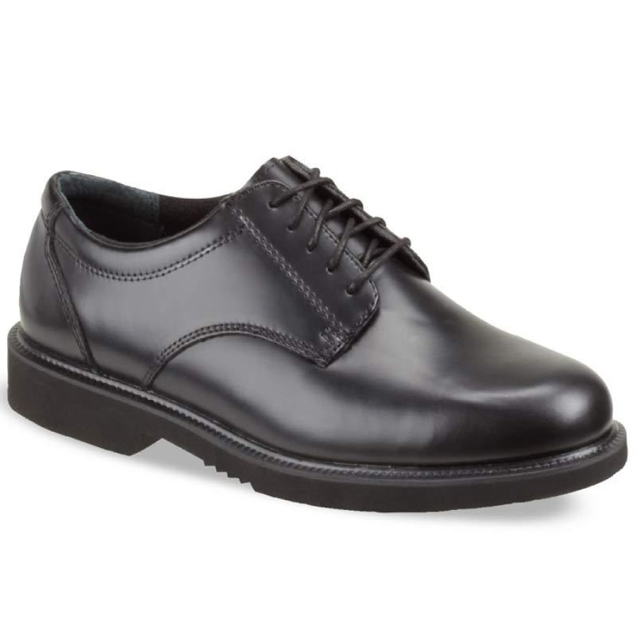 Footwear Thorogood Oxfords | Thorogood Mens Uniform Classics Leather Oxford Black