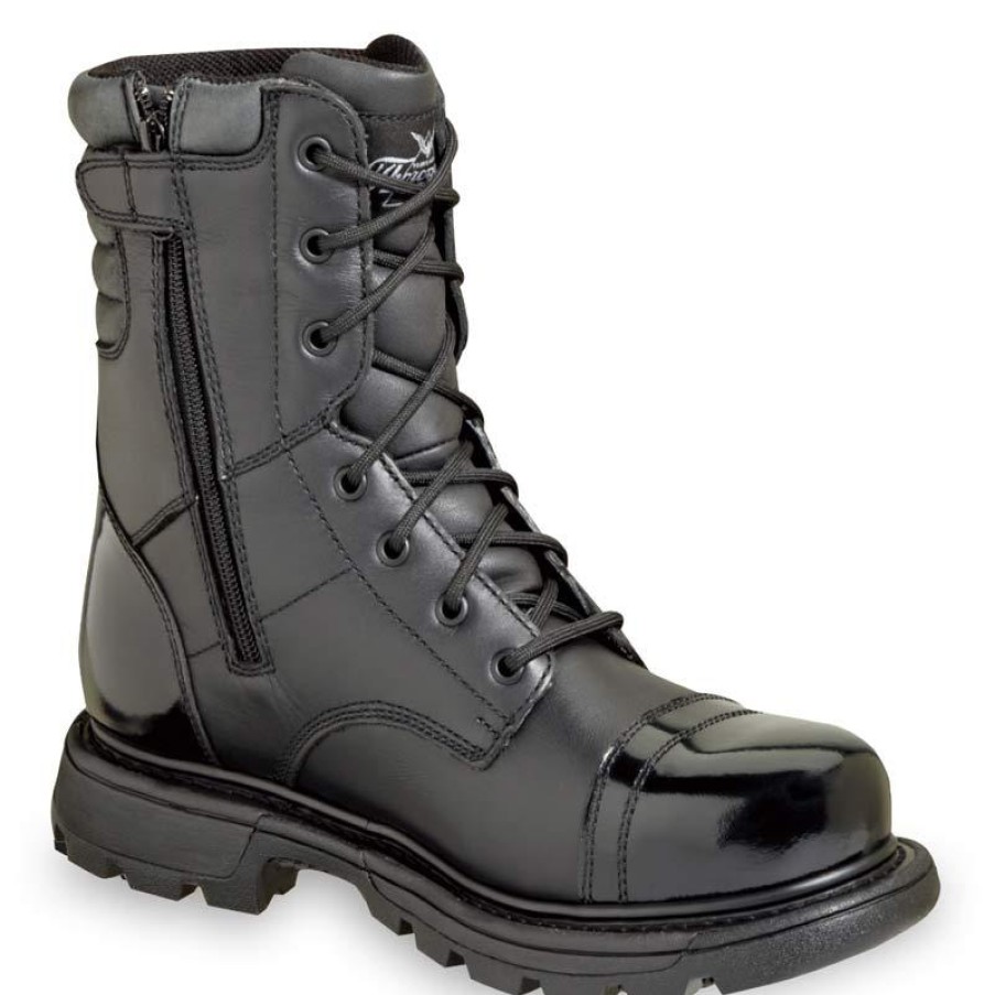 Footwear Thorogood Tactical | Thorogood Men'S Gen-Flex2 Series 8" Side Zip Tactical Jump Boot Black