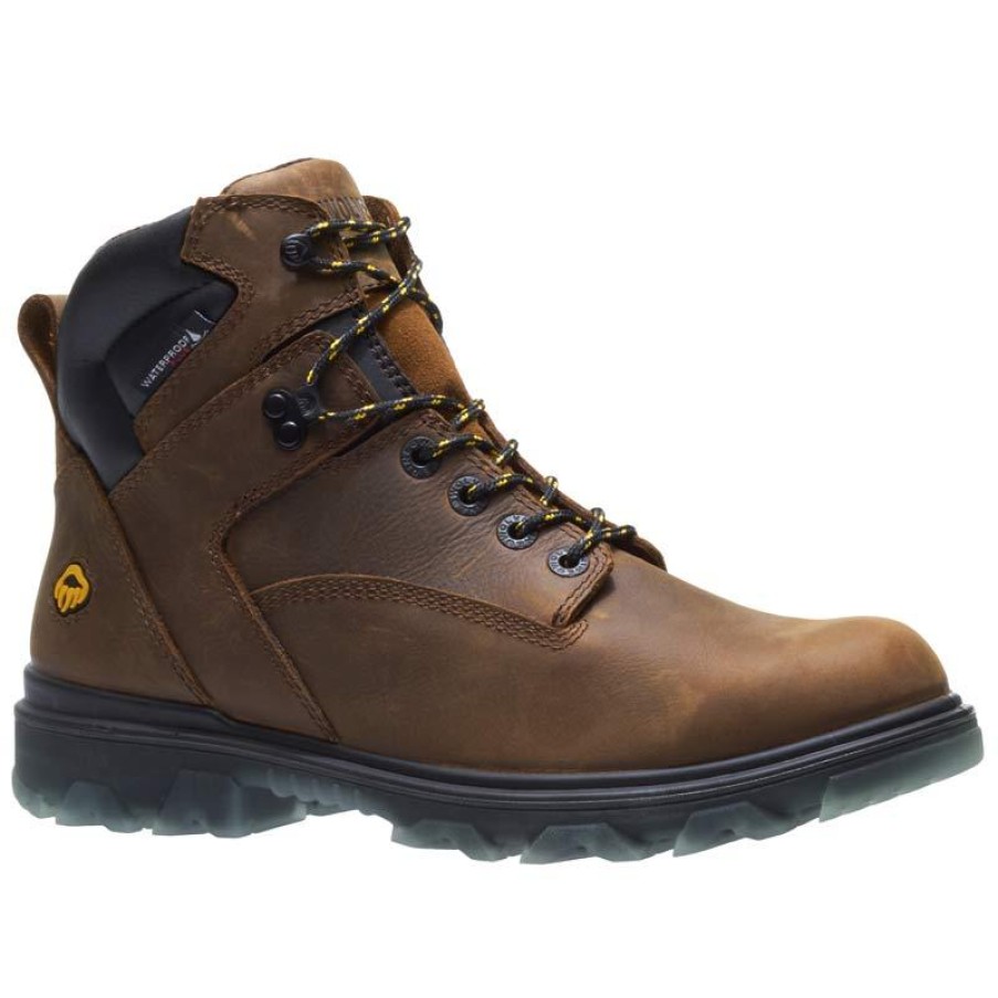 Footwear Wolverine Non-Slip Boots | Wolverine Men'S 6" I-90 Epx Waterproof Work Boot Brown