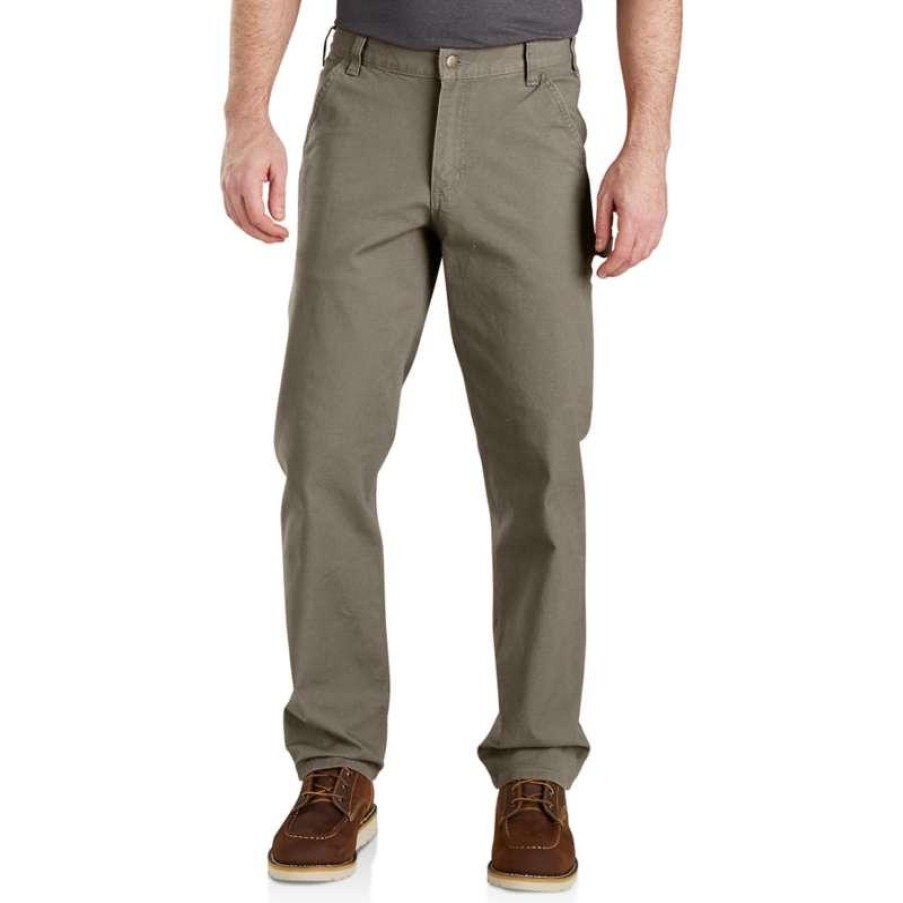 Workwear Carhartt Jeans | Carhartt Men'S Rugged Flex Relaxed Fit Duck Dungaree