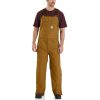 Outerwear Carhartt Bib Overalls | Carhartt Men'S Quilt-Lined Washed Duck Bib Overalls