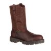 Footwear Georgia Boot Steel Toe | Georgia Boot Men'S 11" Homeland Steel Toe Waterproof Wellington Boot Medium Brown