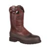 Footwear Georgia Boot Steel Toe | Georgia Boot Men'S 11" Muddog Steel Toe Wellington Work Boot Dark Brown