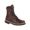 Footwear Georgia Boot Steel Toe | Georgia Boot Men'S 8" Georgia Giant Steel Toe Work Boot Dark Brown