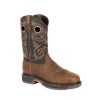 Footwear Georgia Boot Western Boots | Georgia Boot Men'S 11" Carbo-Tec Lt Waterproof Steel Toe Western Boot Medium Brown