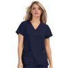 Healthcare Betsey Johnson Scrub Tops | Betsey Johnson Women'S Freesia V-Neck Scrub To