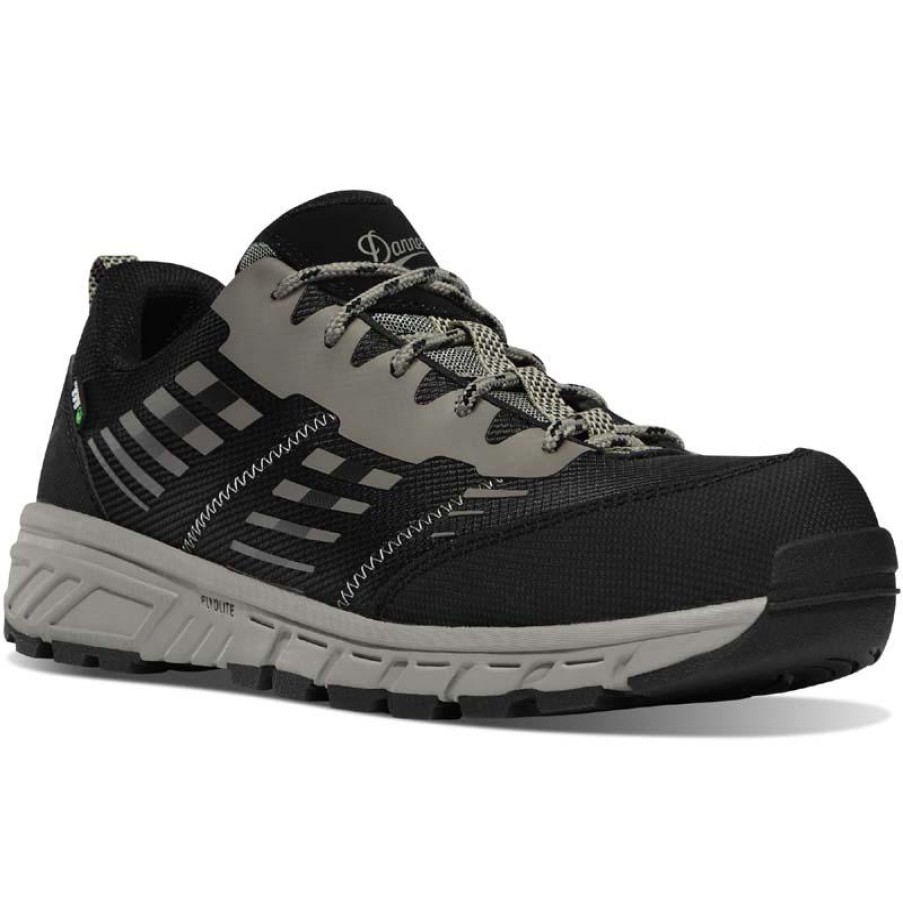 Footwear Danner Non-Slip Shoes | Danner Men'S Run Time Composite Toe Esd Athletic Work Shoe Black