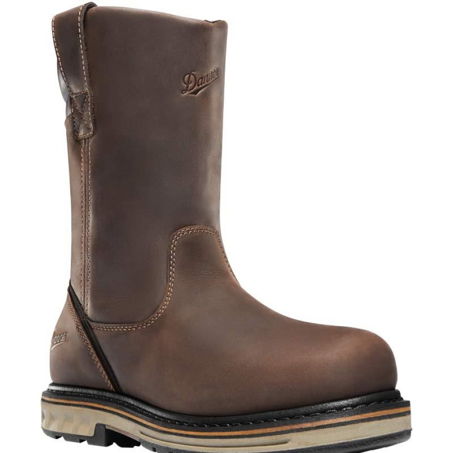 Footwear Danner Wellington | Danner Men'S 11" Steel Yard Waterproof Wellington Boot Brown