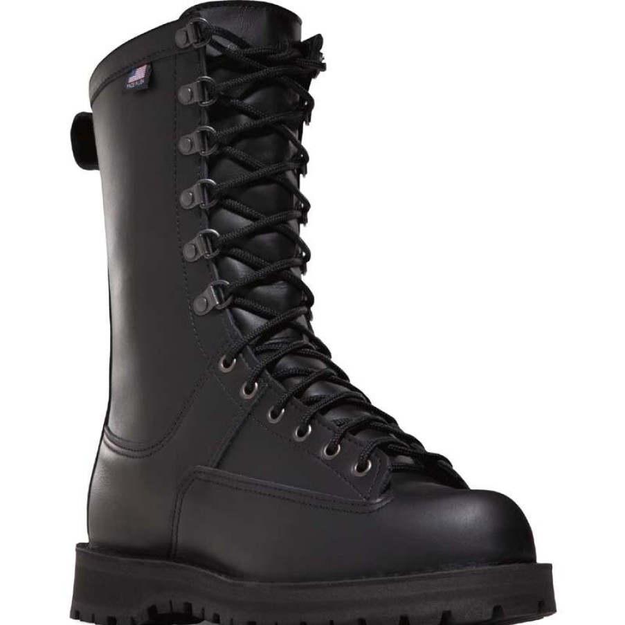 Footwear Danner Tactical | Danner 10" Men'S Fort Lewis Waterproof Tactical Boot Black