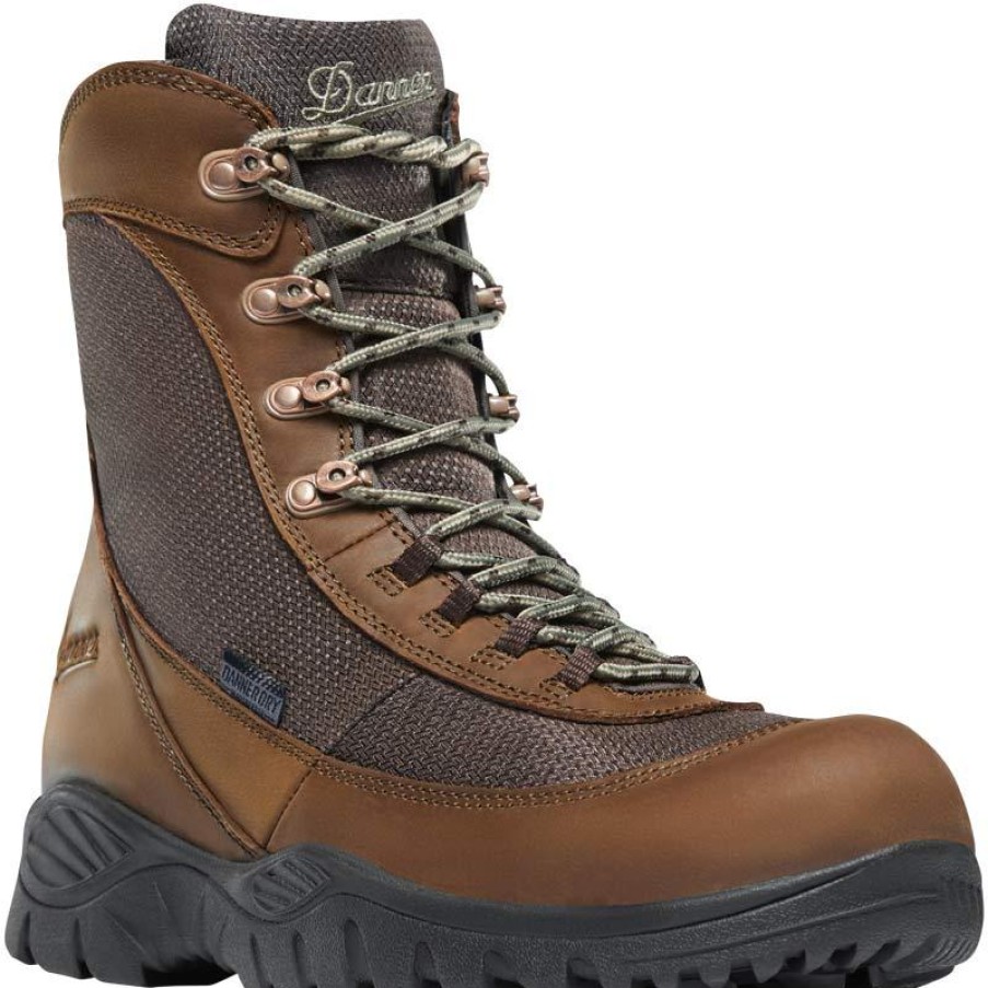 Footwear Danner Hiking | Danner 8" Men'S Element Waterproof Hunting Boot Brown