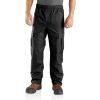 Outerwear Carhartt Rain Pants & Bibs | Carhartt Men'S Dry Harbor Waterproof Breathable Rain Pant Black