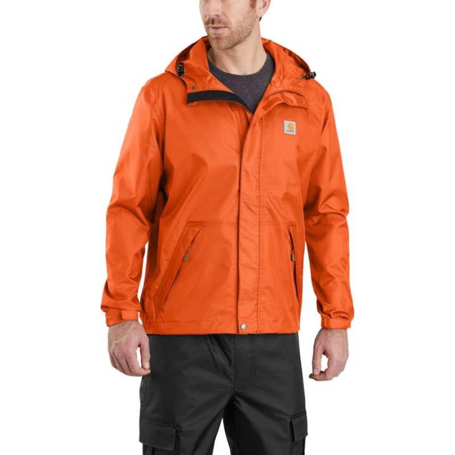 Outerwear Carhartt Rain Jackets | Carhartt Men'S Dry Harbor Waterproof Breathable Rain Jacket