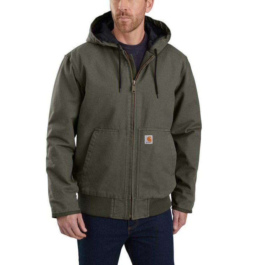 Outerwear Carhartt Jackets | Carhartt Men'S Washed Duck Insulated Active Jac