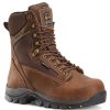 Footwear Carolina Non-Slip Boots | Carolina Men'S 8" Forrest Waterproof Insulated Composite Toe 4X4 Work Boot Brown