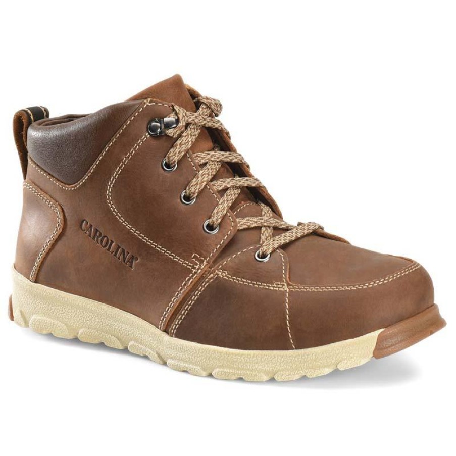 Footwear Carolina Hiking | Carolina Men'S S-117 Esd Aluminum Toe Hiker Brown