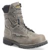 Footwear Carolina Non-Steel Safety Toe | Carolina Men'S 8" Pitstop Waterproof Carbon Toe Work Boot Brown