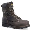 Footwear Carolina Non-Steel Safety Toe | Carolina Men'S 8" Pitstop Waterproof Insulated Carbon Toe Work Boot Brown