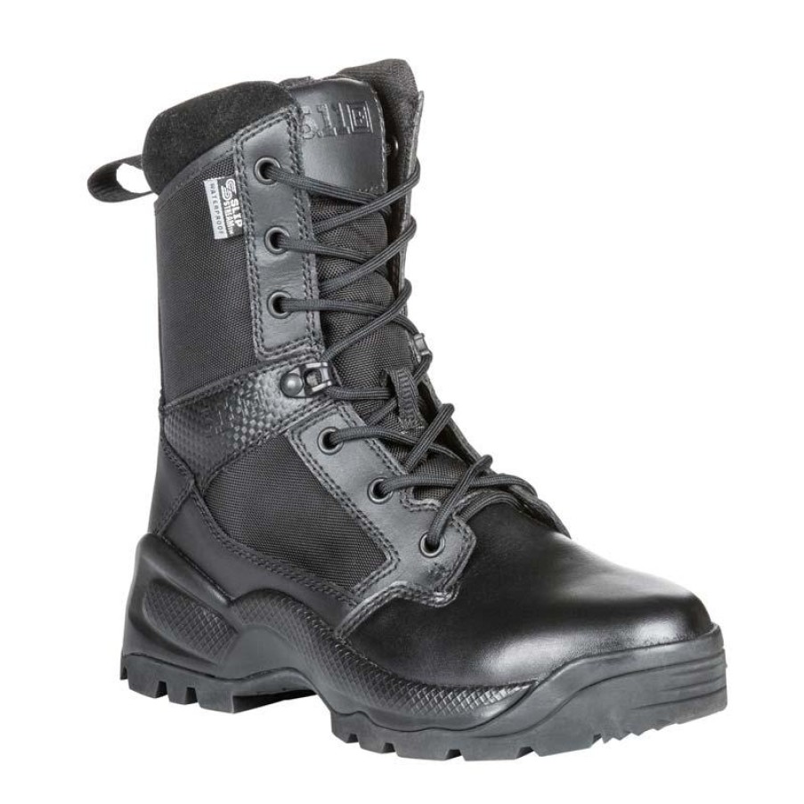 Footwear 5.11 Tactical Tactical | 5.11 Tactical Men'S 8" A.T.A.C. 2.0 Storm Waterproof Side Zip Tactical Boot Black