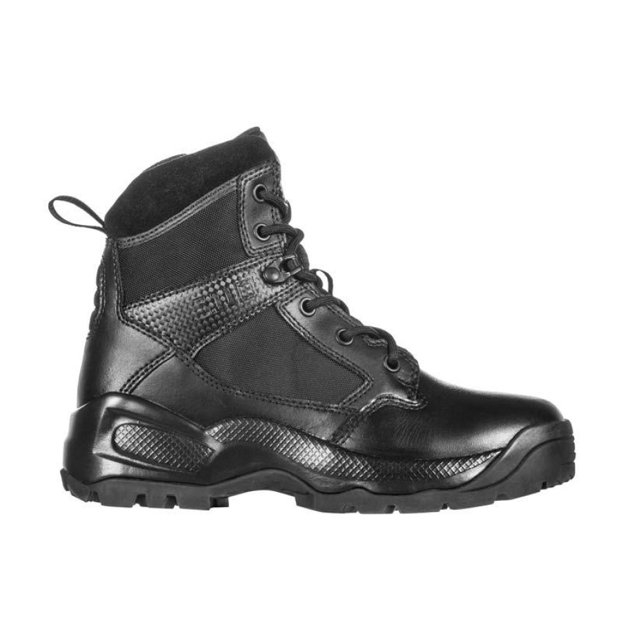 Footwear 5.11 Tactical Non-Slip Boots | 5.11 Tactical Women'S 6" A.T.A.C. 2.0 Side Zip Tactical Boot Black