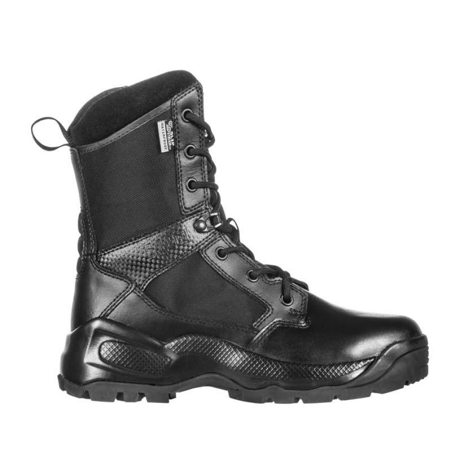 Footwear 5.11 Tactical Tactical | 5.11 Tactical Women'S 8" A.T.A.C. 2.0 Storm Waterproof Side Zip Tactical Boot Black