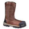 Footwear Carhartt Non-Slip Boots | Carhartt Ground Force Men'S 10" Waterproof Composite Toe Wellington Boot Peanut Oil Tan