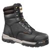 Footwear Carhartt Non-Slip Boots | Carhartt Ground Force Men'S 8" Waterproof Insulated Composite Toe Csa Work Boot Black