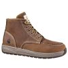 Footwear Carhartt Work Boots | Carhartt Men'S 4" Lightweight Soft Toe Wedge Bootie Dark Bison