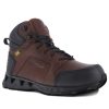 Footwear Reebok Non-Slip Shoes | Reebok Men'S 6" Zigkick Work Carbon Toe Internal Met Guard Athletic Work Boot Dark Brown