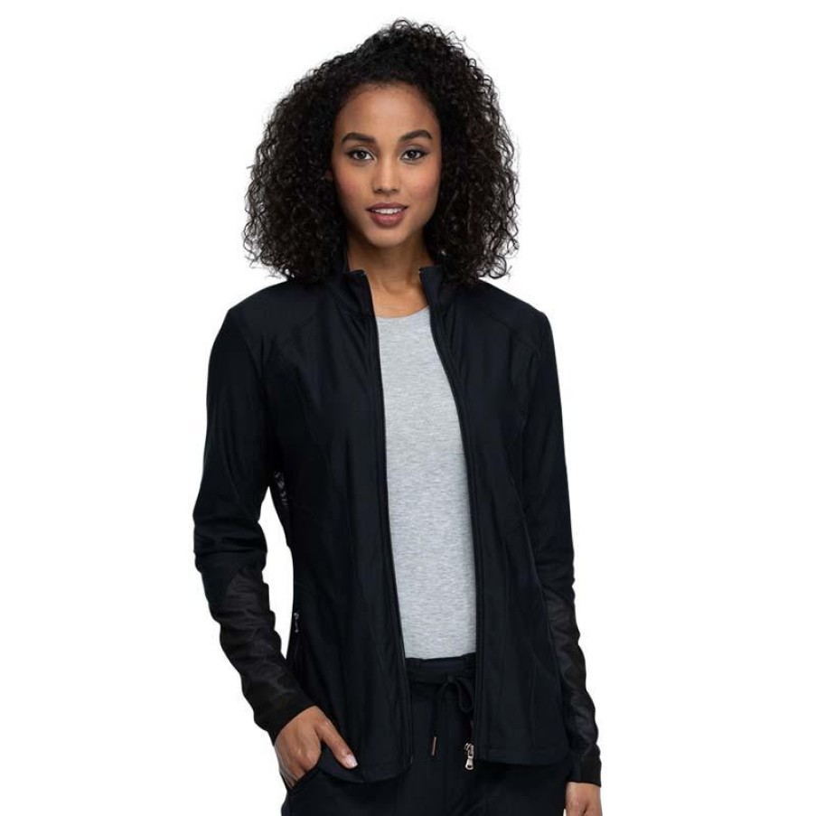 Healthcare Form by Cherokee Lab Coats & Jackets | Form By Cherokee Women'S Zip Front Scrub Jacket