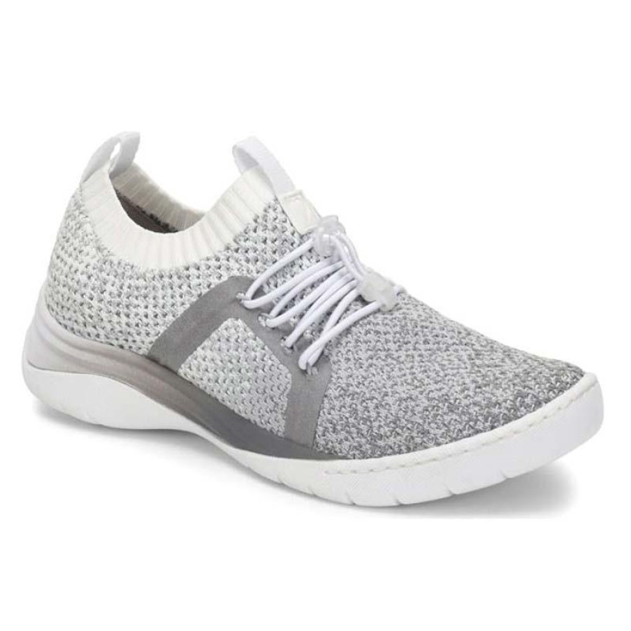 Footwear Align By NurseMates Non-Slip Healthcare | Align By Nursemates Women'S Torri Athletic Knit Sneaker Light Grey