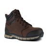 Footwear Reebok Non-Slip Boots | Reebok Works 6" Men'S Sublite Cushion Work Waterproof Composite Toe Athletic Work Boot Brown