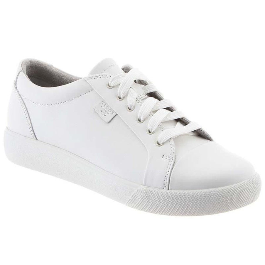 Footwear Klogs Non-Slip Healthcare | Klogs Women'S Galley Leather Athletic Lace To Toe Oxford