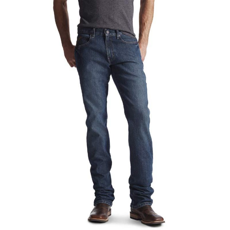 Workwear Ariat Jeans | Ariat Men'S Rebar M4 Durastretch Basic Boot Cut Jean Carbine