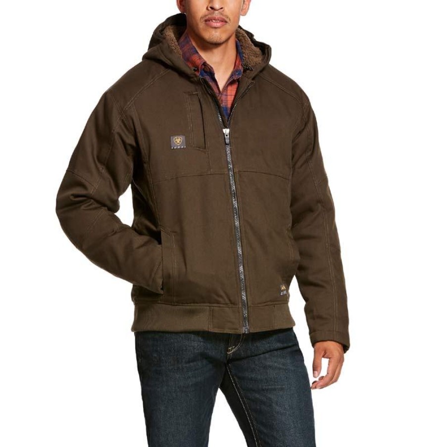 Outerwear Ariat Jackets | Ariat Men'S Rebar Duracanvas Jacket Wren