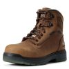 Footwear Ariat Non-Steel Safety Toe | Men'S Turbo 6" Csa Waterproof Carbon Composite Toe Work Boot Aged Bark