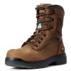 Footwear Ariat Non-Steel Safety Toe | Men'S Turbo 8" Csa Waterproof Carbon Composite Toe Work Boot Aged Bark