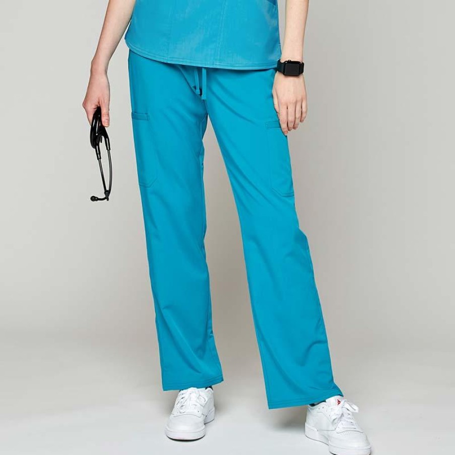 Healthcare Scrubology Core Scrub Pants | Scrubology Core Women'S Cargo Drawstring Scrub Pant