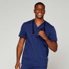 Healthcare Scrubology Core Scrub Tops | Scrubology Core Men'S V-Neck Scrub Top