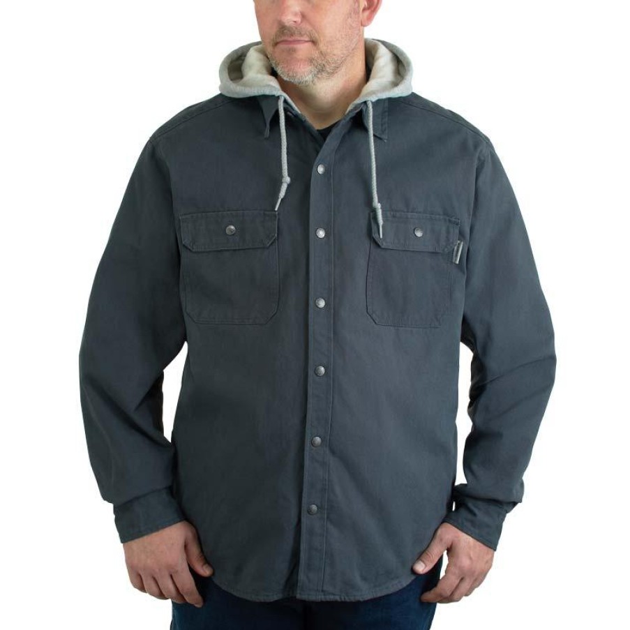 Outerwear Wolverine Jackets | Wolverine Men'S Overman Hooded Shirt Jac-Big & Tall