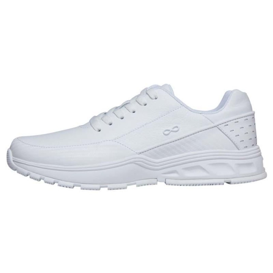 Footwear Infinity Non-Slip Healthcare | Infinity By Cherokee Men'S Flow Athletic Jogger White