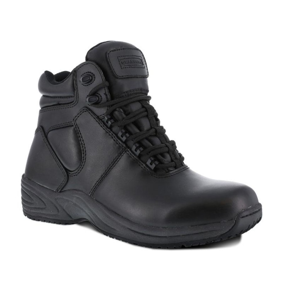 Footwear Grabbers Tactical | Grabbers Men'S 6" Affixed Slip Resistant Sport Boot Black