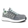 Footwear Reebok Non-Slip Shoes | Reebok Works Women'S Fusion Flexweave Work Composite Toe Athletic Work Shoe Grey/Mint Green