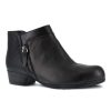 Footwear Rockport Western Boots | Rockport Works Women'S Carly Work Alloy Toe Side Zip Ankle Boot Black