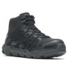 Footwear Wolverine Non-Steel Safety Toe | Wolverine Men'S Rev Durashocks Ultraspring Composite Toe Mid Hiker Black