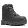 Footwear Wolverine Steel Toe | Wolverine Men'S Grayson Waterproof Steel Toe Hiker Black