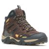 Footwear Wolverine Hiking | Wolverine Men'S Wilderness Waterproof Soft Toe Hiker Chocolate Brown