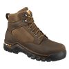 Footwear Carhartt Non-Slip Boots | Carhartt Men'S 6" Rugged Flex Waterproof Soft Toe Work Boot Chocolate Brown Oil